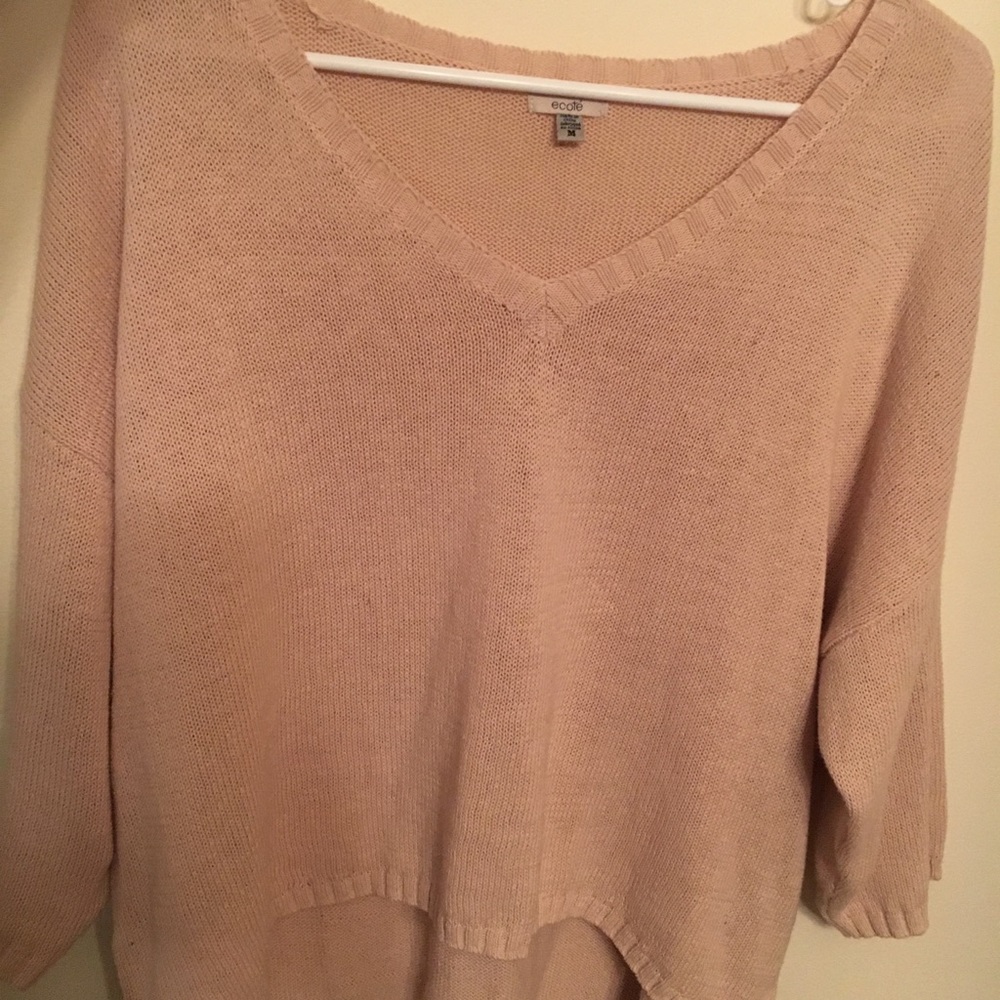 UO Urban Outfitters cropped light pink sweater