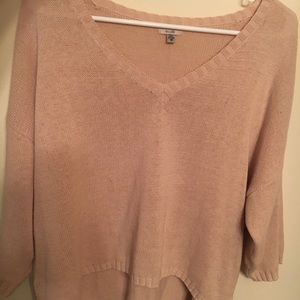 UO Urban Outfitters cropped light pink sweater