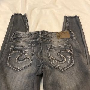 Silver Ankle Grey Jeans 👖