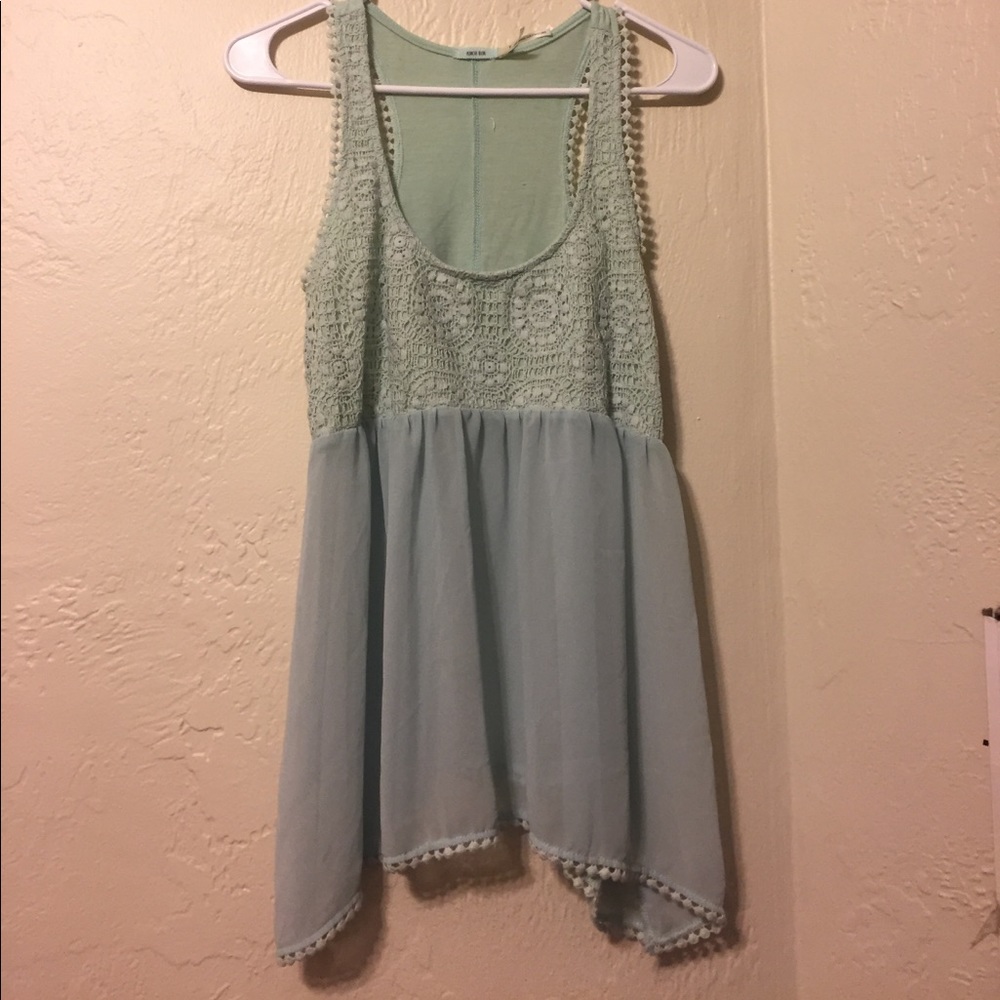 ‼️LAST CHANCE‼️ Chiffon and lace tank