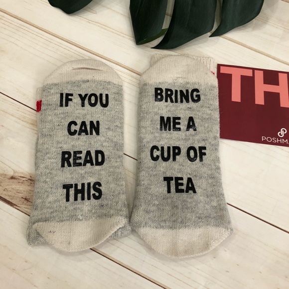 boutique Accessories - 🌸Boutique “bring me tea” socks NWT gift ready!