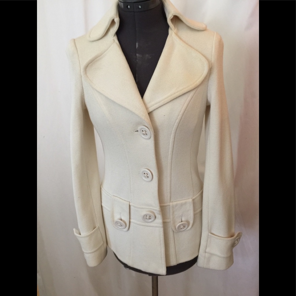 Nanette Lepore fitted mod knit jacket