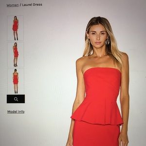 Red Elizabeth and James dress