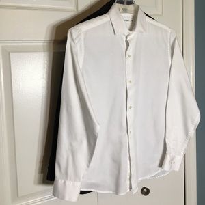 Calvin Klein White boys dress shirt