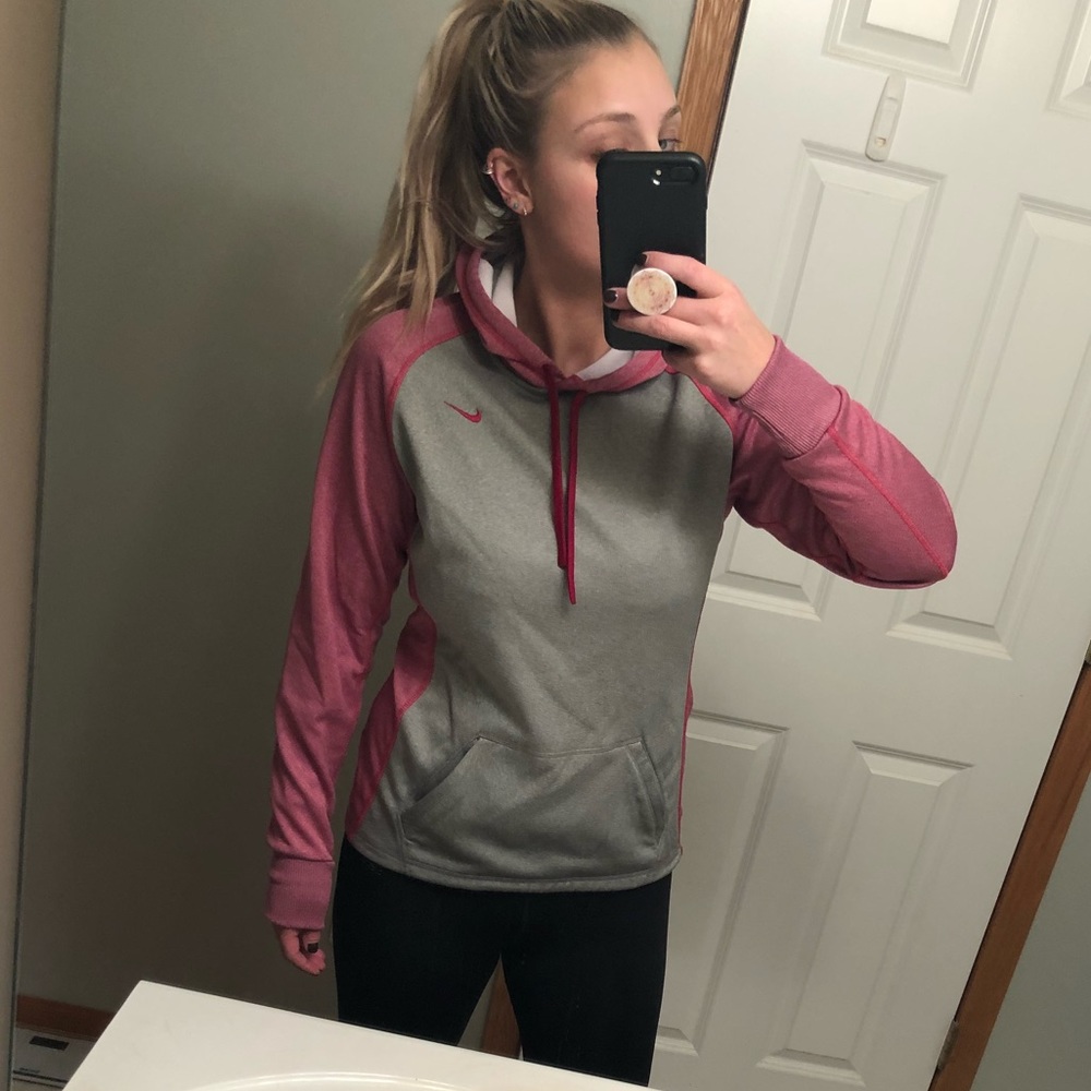 duo color nike hoodie