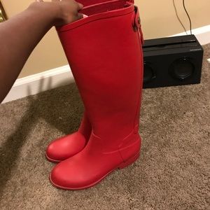 Red rainboots
