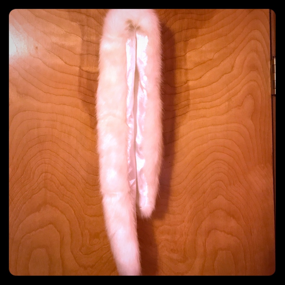 Creamy White Faux Fur Scarf