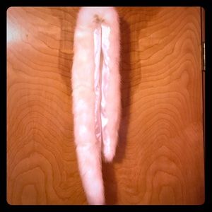 Creamy White Faux Fur Scarf