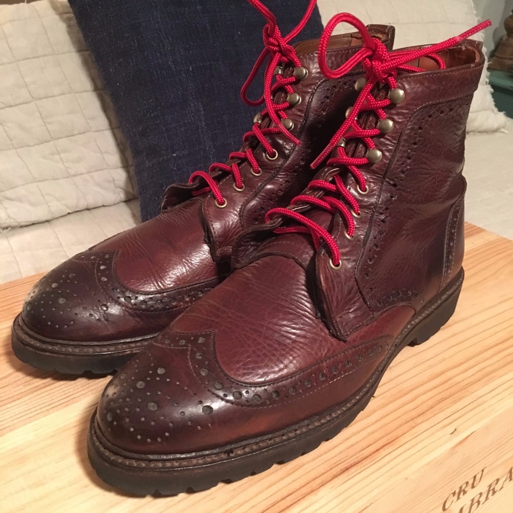 Allen Edmonds LONG BRANCH WINGTIP BOOTS