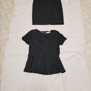 Skirt with matching shirt