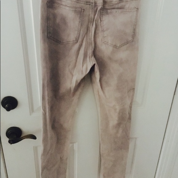 Moto Leggings Grey Tie Dye/Splatter Size Small - Picture 3 of 3