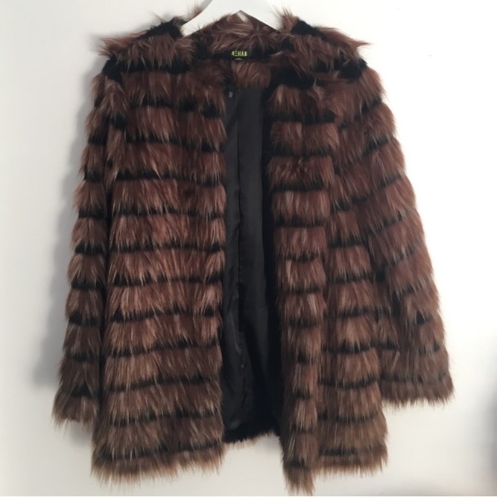 Faux fur coat