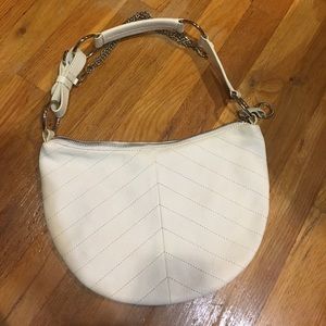 Gap white leather purse