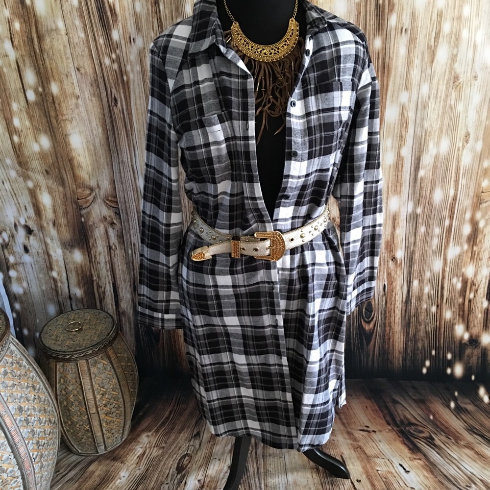 🌷Super versatile Flannel dress-duster-shirt