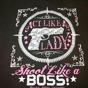 Shoot like a boss! Shirt from bass pro medium
