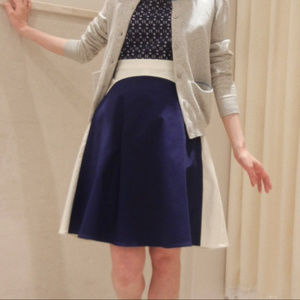 Like New Danish Brand Navy and White Skirt Size S