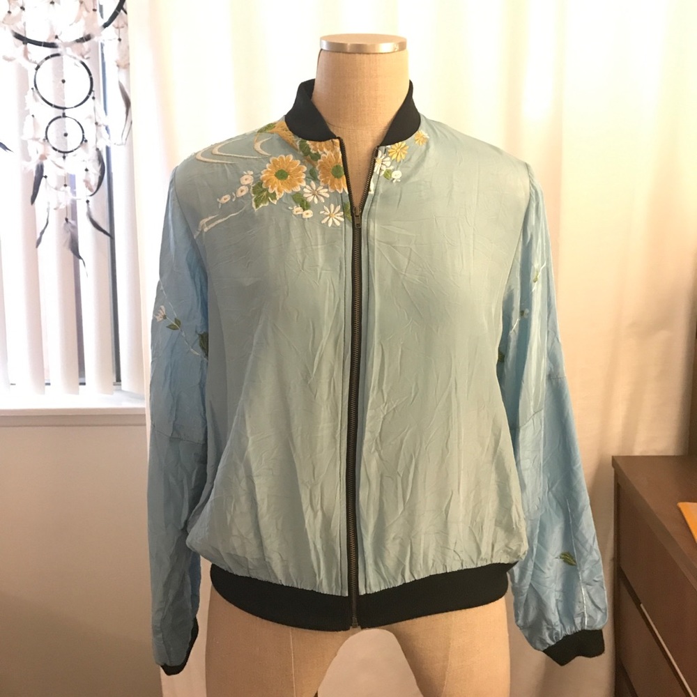 Urban Renewal Silky Bomber Jacket