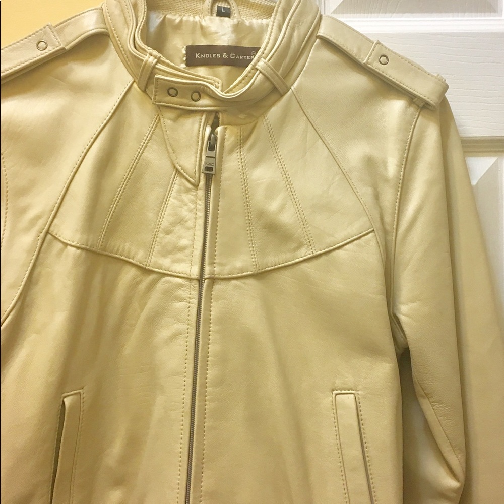 KNOLES & CARTER Leather jacket. EUC