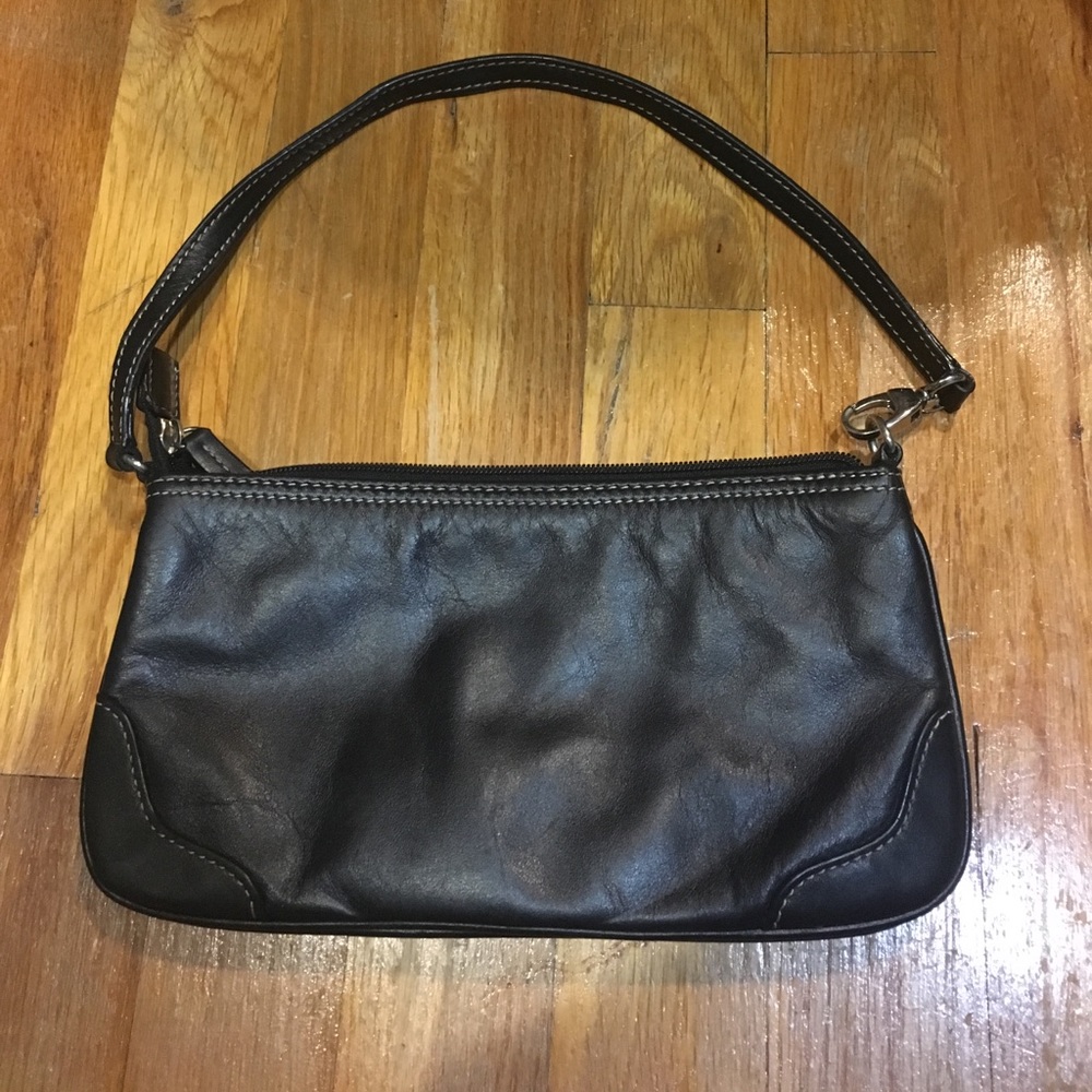 Mila Paoli Black Genuine Leather purse