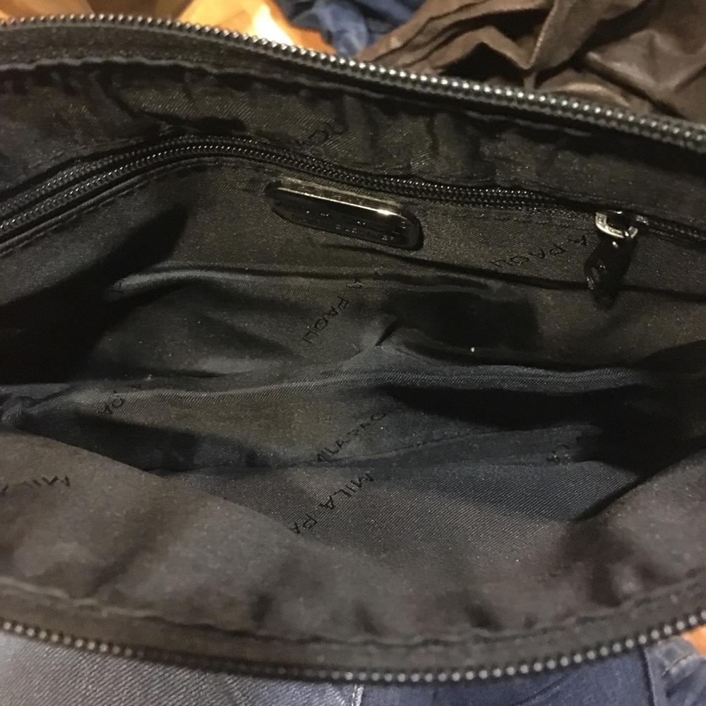 Mila Paoli Black Genuine Leather purse - Picture 3 of 3