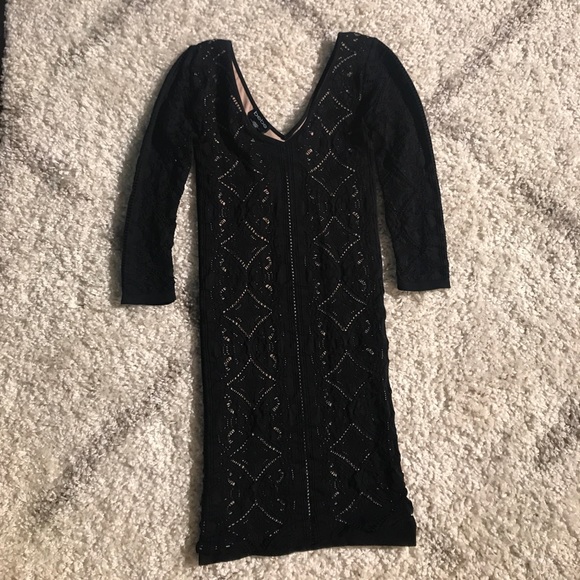 bebe Dresses & Skirts - Bebel crochet lace bodycon cocktail dress