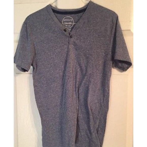 Brooklyn Calling N.Y.C GRAY MEN'S SHIRT - Picture 3 of 3