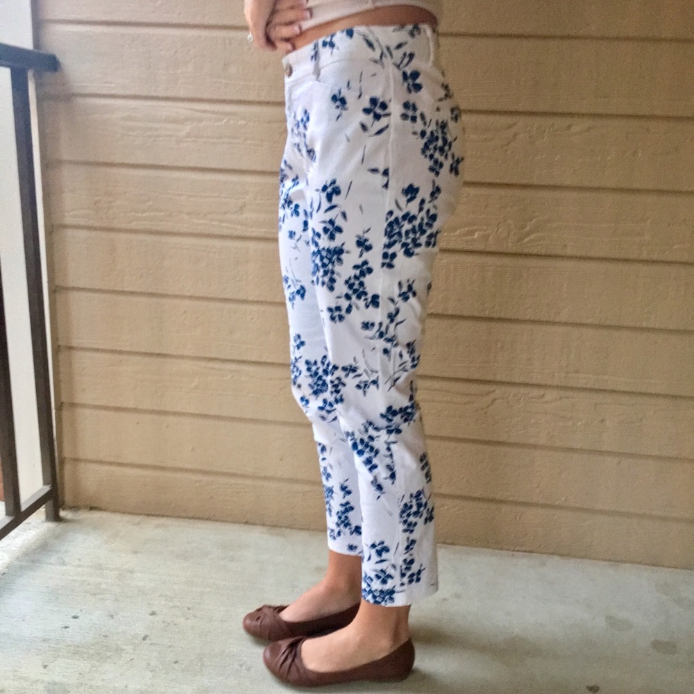 Gap Slim City Floral Pants Size 6R