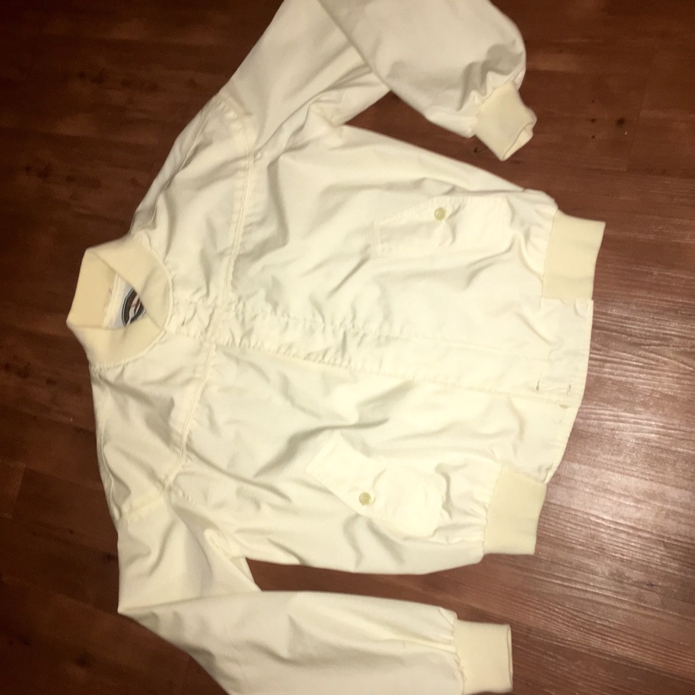 Vintage yellow bomber jacket/windbreaker