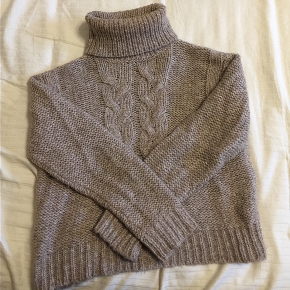 Rachel Zoe size M Camel Color Turtleneck Sweater