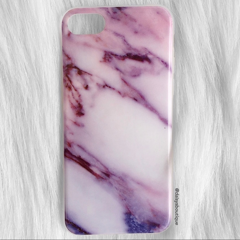 🌸4 for $10🌸 purple pink marble iPhone 7 case - Picture 2 of 3