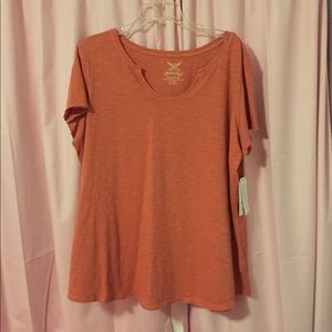 Burnt orange Faded Glory Tee