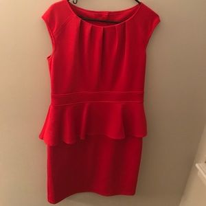 Red Peplum Dress