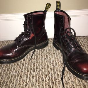 Doc Martin boots (red/black)