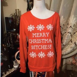 MERRY CHRISTMAS BITCHES SWEATSHIRT SZ XL 🎄