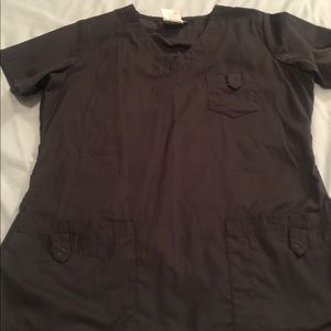 Grey/Pewter scrub set.  Brand new without tags
