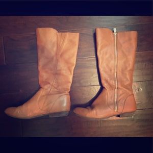 Gianni Bini Tan Leather Boots Size 8.5