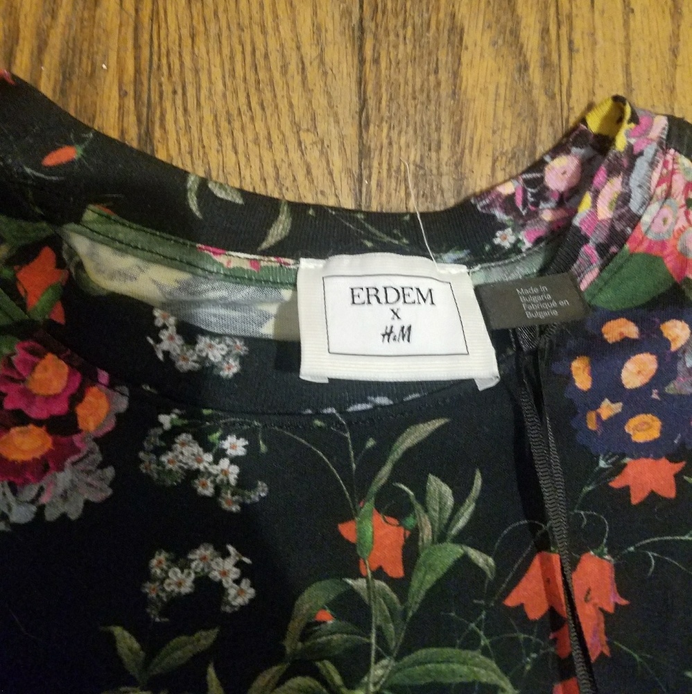 Erdem & h&m floral shirt