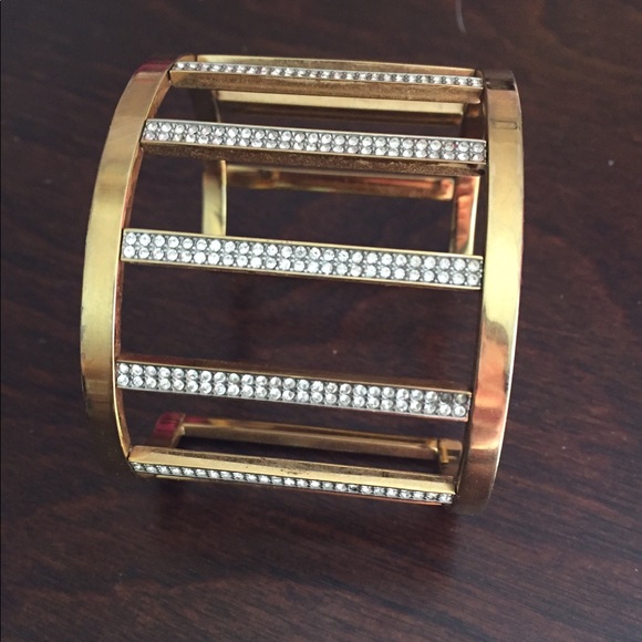 Authentic GOLD Michael Kors Cuff Bracelet - Picture 1 of 4