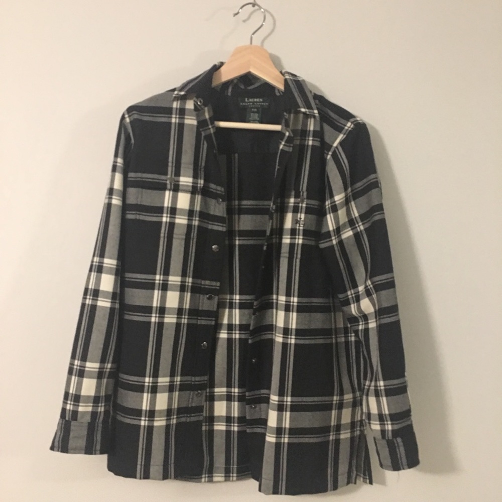 Ralph Lauren Black and White Flannel