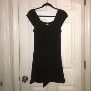 Black Capped sleeve dress