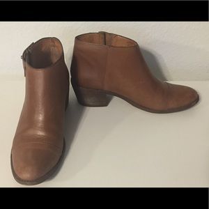 Madewell Dakota Cutoff Boot. Cognac Brown. Sz 8.5.