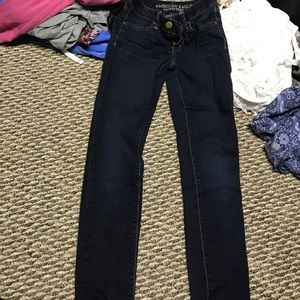 Dark washed American eagle jeans