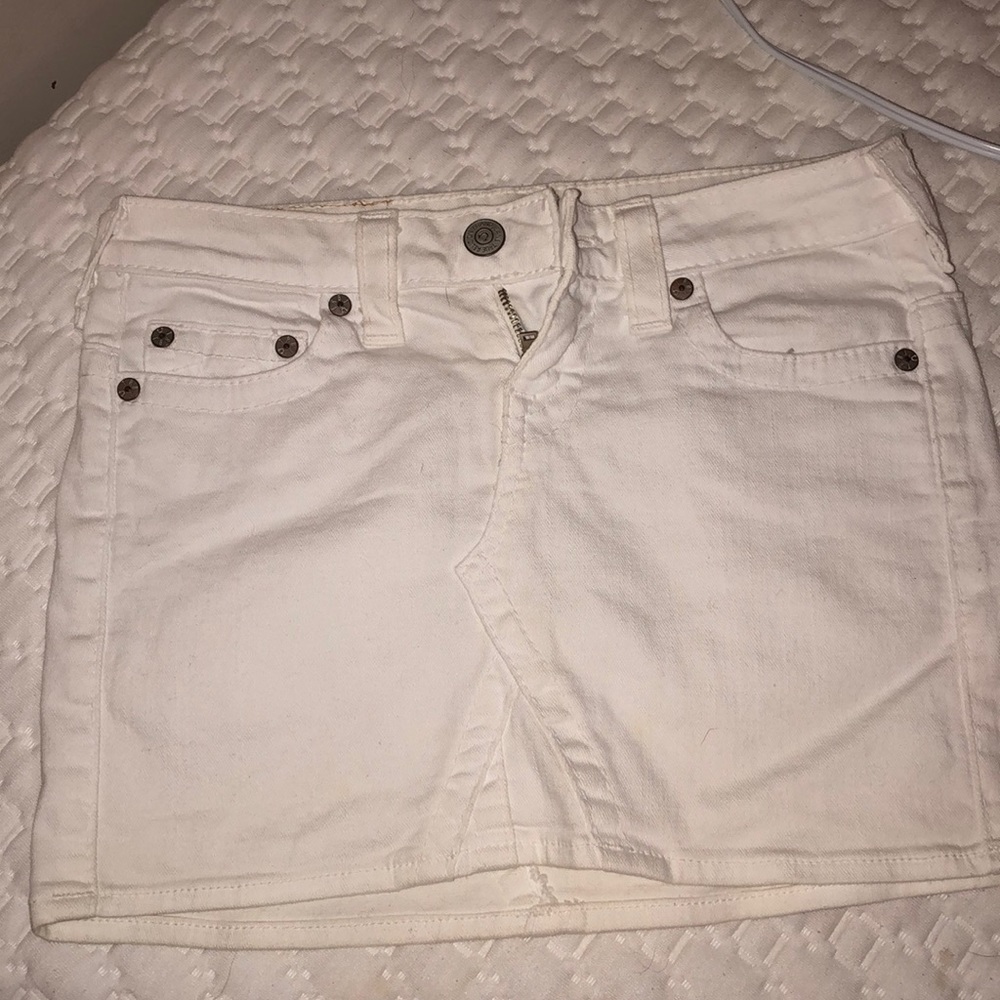 True religion women’s mini jeans skirt