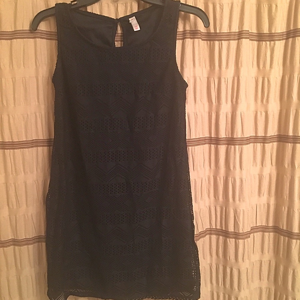 Textured black dress