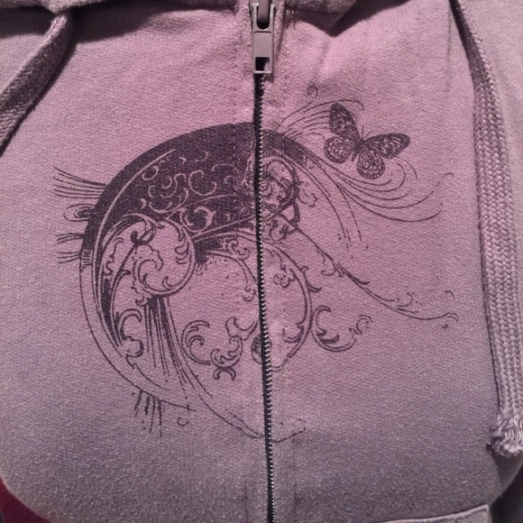 Purple zip up hoodie - Picture 4 of 7