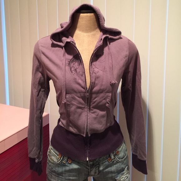 Purple zip up hoodie - Picture 2 of 7
