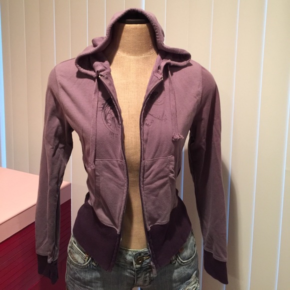 Purple zip up hoodie - Picture 5 of 7