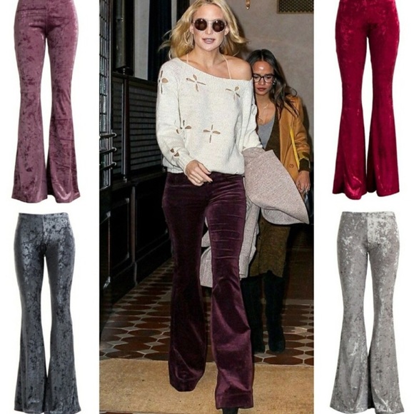 Trindy Clozet Boutique Pants - Velvety Crush Silver Pants