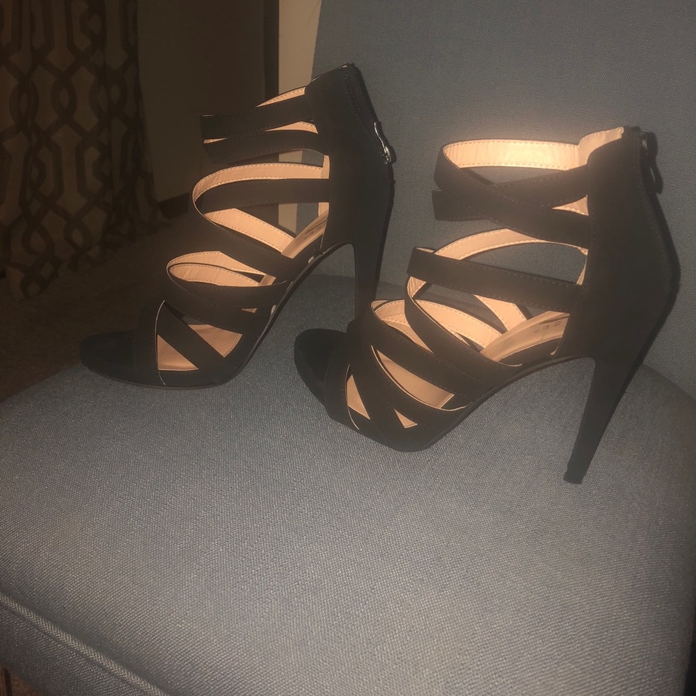Suede strappy sandal