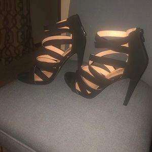 Suede strappy sandal